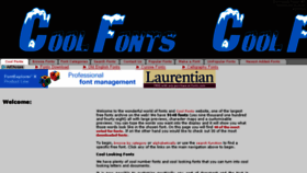 What Coolfonts.info website looked like in 2017 (6 years ago)