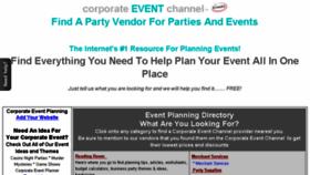 What Corporateeventchannel.com website looked like in 2017 (6 years ago)