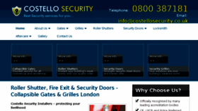 What Costellosecurity.co.uk website looked like in 2017 (6 years ago)