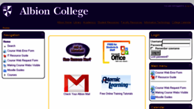 What Courses.albion.edu website looked like in 2017 (6 years ago)