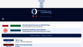 What Crewing.pl website looked like in 2017 (6 years ago)