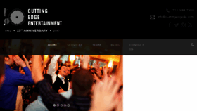 What Cuttingedgedjs.com website looked like in 2017 (8 years ago)