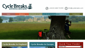 What Cyclebreaks.com website looked like in 2017 (6 years ago)