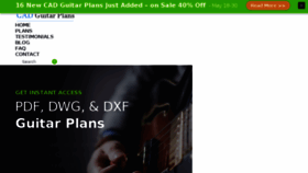 What Cadguitarplans.com website looked like in 2017 (6 years ago)