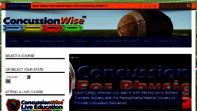 What Concussionwise.com website looked like in 2017 (6 years ago)