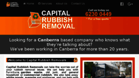 What Capitalrubbishremovals.com.au website looked like in 2017 (6 years ago)