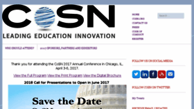 What Cosnconference.org website looked like in 2017 (6 years ago)
