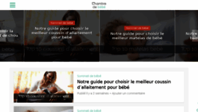What Chambredebebe.fr website looked like in 2017 (7 years ago)