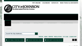 What Cityofjohnson.com website looked like in 2017 (6 years ago)