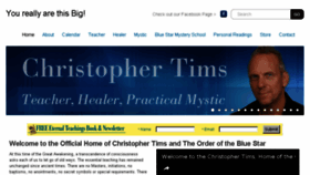What Christophertims.com website looked like in 2017 (6 years ago)