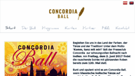 What Concordiaball.at website looked like in 2017 (6 years ago)