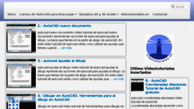 What Curso-autocad.es website looked like in 2017 (6 years ago)