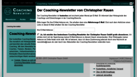 What Coaching-newsletter.de website looked like in 2017 (6 years ago)