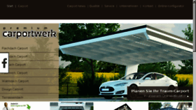 What Carportwerk.com website looked like in 2017 (6 years ago)