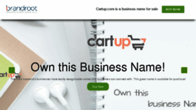 What Cartup.com website looked like in 2017 (6 years ago)