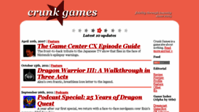 What Crunkgames.com website looked like in 2017 (6 years ago)