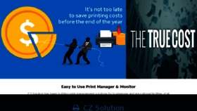 What Czsolution.com website looked like in 2017 (6 years ago)