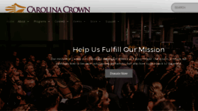 What Carolinacrown.org website looked like in 2017 (6 years ago)