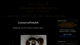 What Conservefineart.com website looked like in 2017 (6 years ago)