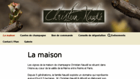 What Champagne-christian-naude.com website looked like in 2017 (6 years ago)