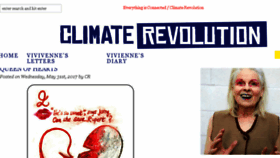 What Climaterevolution.co.uk website looked like in 2017 (7 years ago)