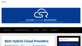 What Cloudstoragereviewed.com website looked like in 2017 (6 years ago)