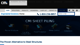 What Cmisheetpiling.com website looked like in 2017 (6 years ago)