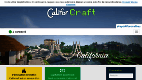 What Califorcraft.eu website looked like in 2017 (6 years ago)