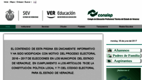 What Conalepveracruz.edu.mx website looked like in 2017 (6 years ago)