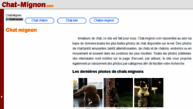 What Chat-mignon.com website looked like in 2017 (6 years ago)