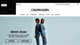What Calvinklein.at website looked like in 2017 (6 years ago)