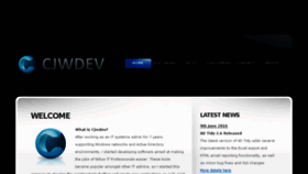 What Cjwdev.com website looked like in 2017 (6 years ago)