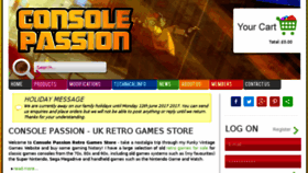 What Consolepassion.co.uk website looked like in 2017 (6 years ago)