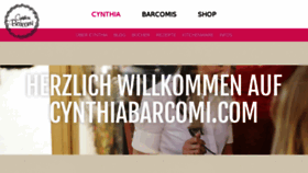 What Cynthiabarcomi.com website looked like in 2017 (6 years ago)