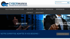 What Cybermania.fr website looked like in 2017 (6 years ago)