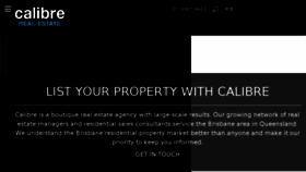 What Calibrerealestate.com.au website looked like in 2017 (6 years ago)
