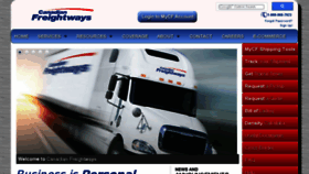 What Canadianfreightways.com website looked like in 2017 (6 years ago)