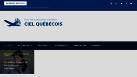 What Cielquebecois.com website looked like in 2017 (6 years ago)