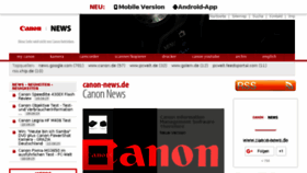 What Canon-news.de website looked like in 2017 (6 years ago)
