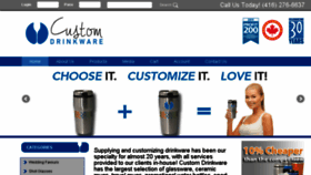 What Customdrinkware.ca website looked like in 2017 (6 years ago)