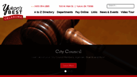 What Cityofyukonok.gov website looked like in 2017 (6 years ago)