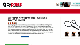 What Cypresshairsalon.com website looked like in 2017 (6 years ago)