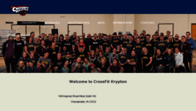What Crossfitkrypton.com website looked like in 2017 (6 years ago)