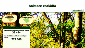 What Csaladfa.animare.hu website looked like in 2017 (6 years ago)