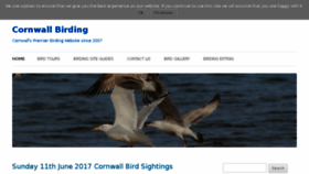 What Cornwall-birding.co.uk website looked like in 2017 (6 years ago)