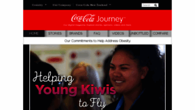 What Coca-colajourney.co.nz website looked like in 2017 (6 years ago)