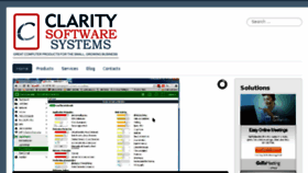 What Claritysoftwaresystems.com website looked like in 2017 (6 years ago)