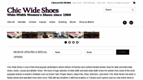 What Chicwideshoes.com website looked like in 2017 (6 years ago)