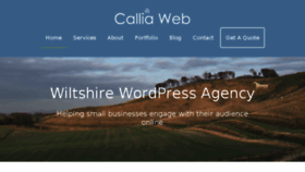 What Calliaweb.co.uk website looked like in 2017 (7 years ago)