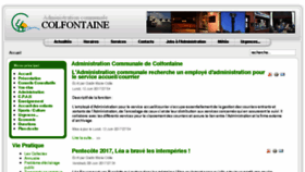 What Colfontaine.be website looked like in 2017 (6 years ago)